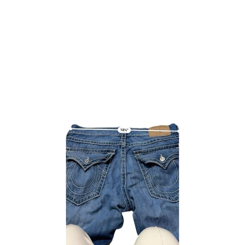 True Religion Big T Natural W/Flap Stitch Straight Leg Jean Men’s Size 38 Cotton